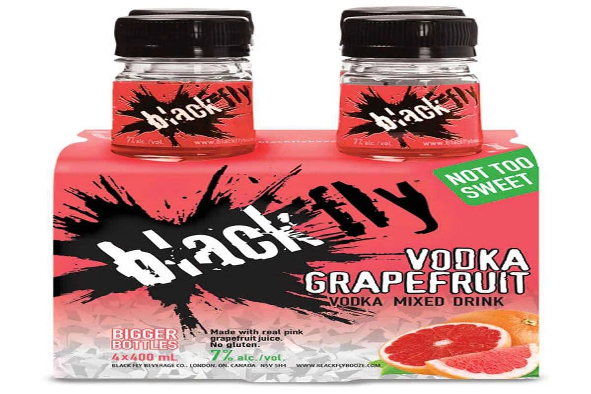 BLACK FLY GRAPEFRUIT BTL (4 x 400ML)