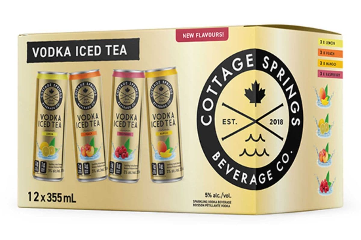 COTTAGE SPRING ICED TEA VARIETY (12 PACK) (12 x 355ML CAN)
