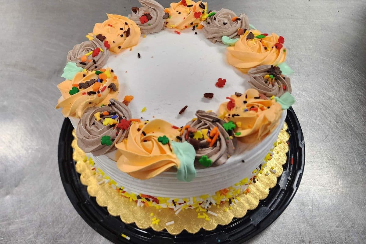 6'' Seasonal Half and Half Fall Cake