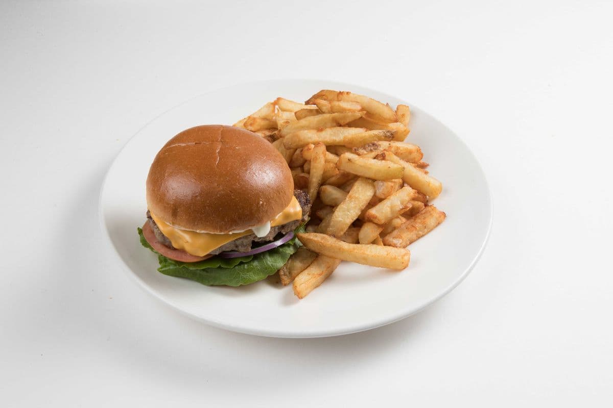 Burger with Chips