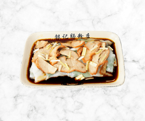 R7 B.B.Q. pork with chives Rice noodle roll / R7 叉燒腸粉