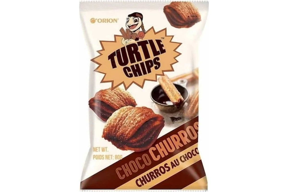 Orion Turtle Chips Choco Churros, 160 g (160g)