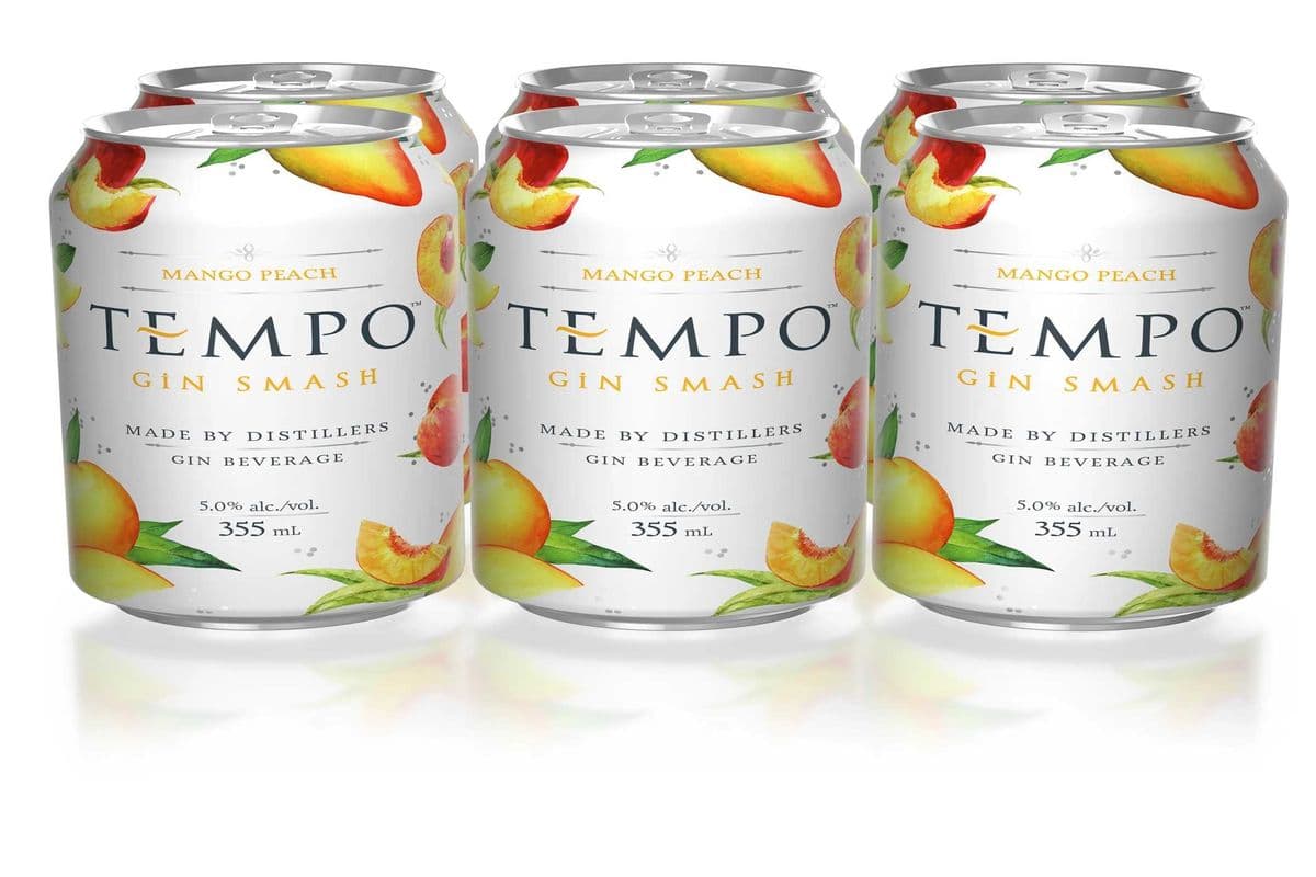 TEMPO GIN SMASH MANGO PEACH 6 CANS (6 x 355ML)