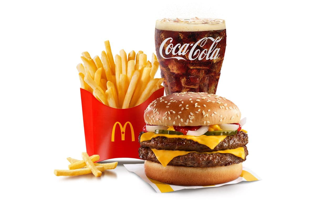 Double Quarter Pounder with Cheese Extra Value Meal [890-1320 Cals]