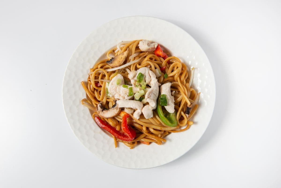 Spaghetti chinois au poulet