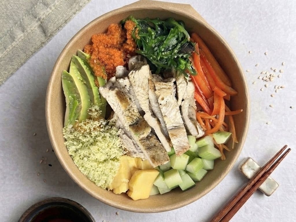 Chicken Teriyaki Poke Bowl