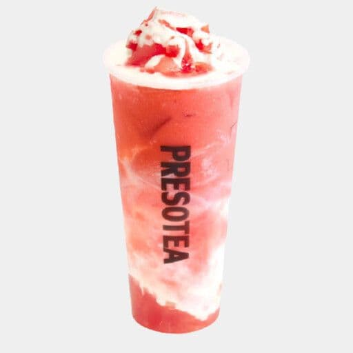 Watermelon Cheese Cloud / Frappé glacé mousse au fromage au melon d'eau