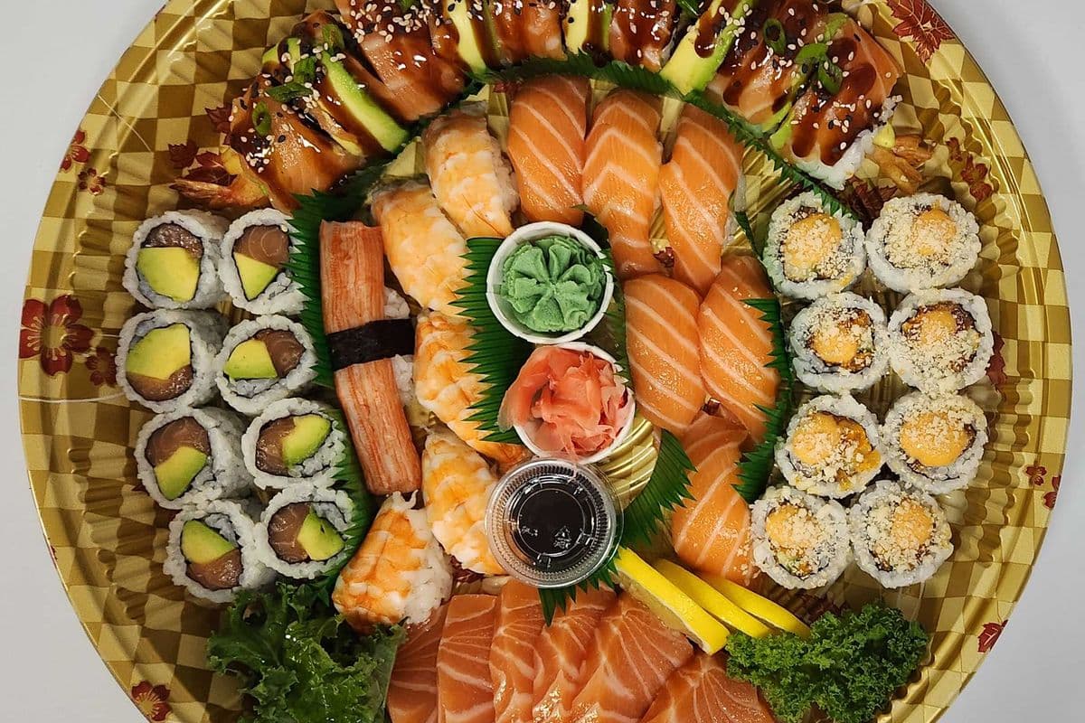 Salmon Sushi and Maki Trays (44 pcs)
