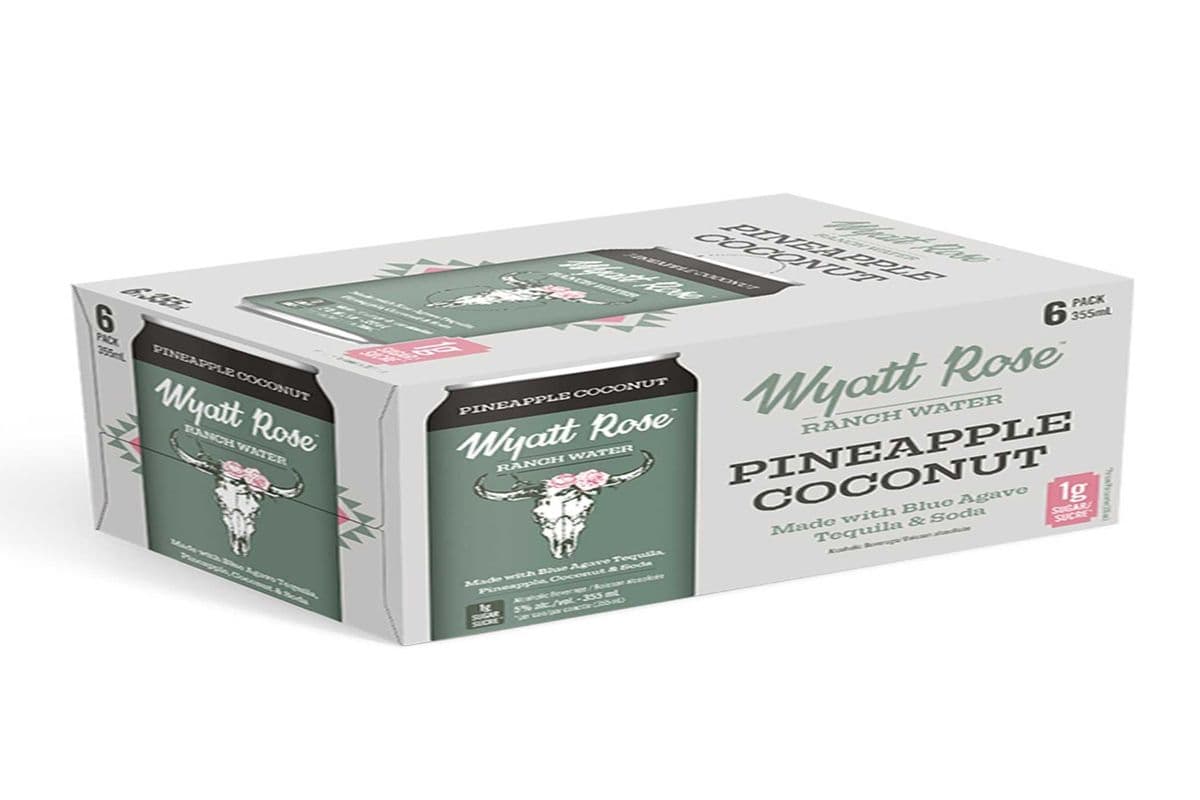 882742. WYATT ROSE RANCH WATER PINEAPPLE COCONUT (1 x 6PC)