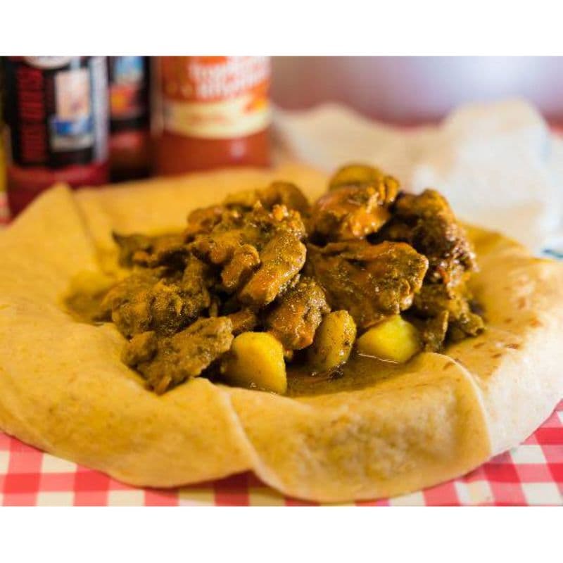 Curry Chicken with Fresh-Baked Roti