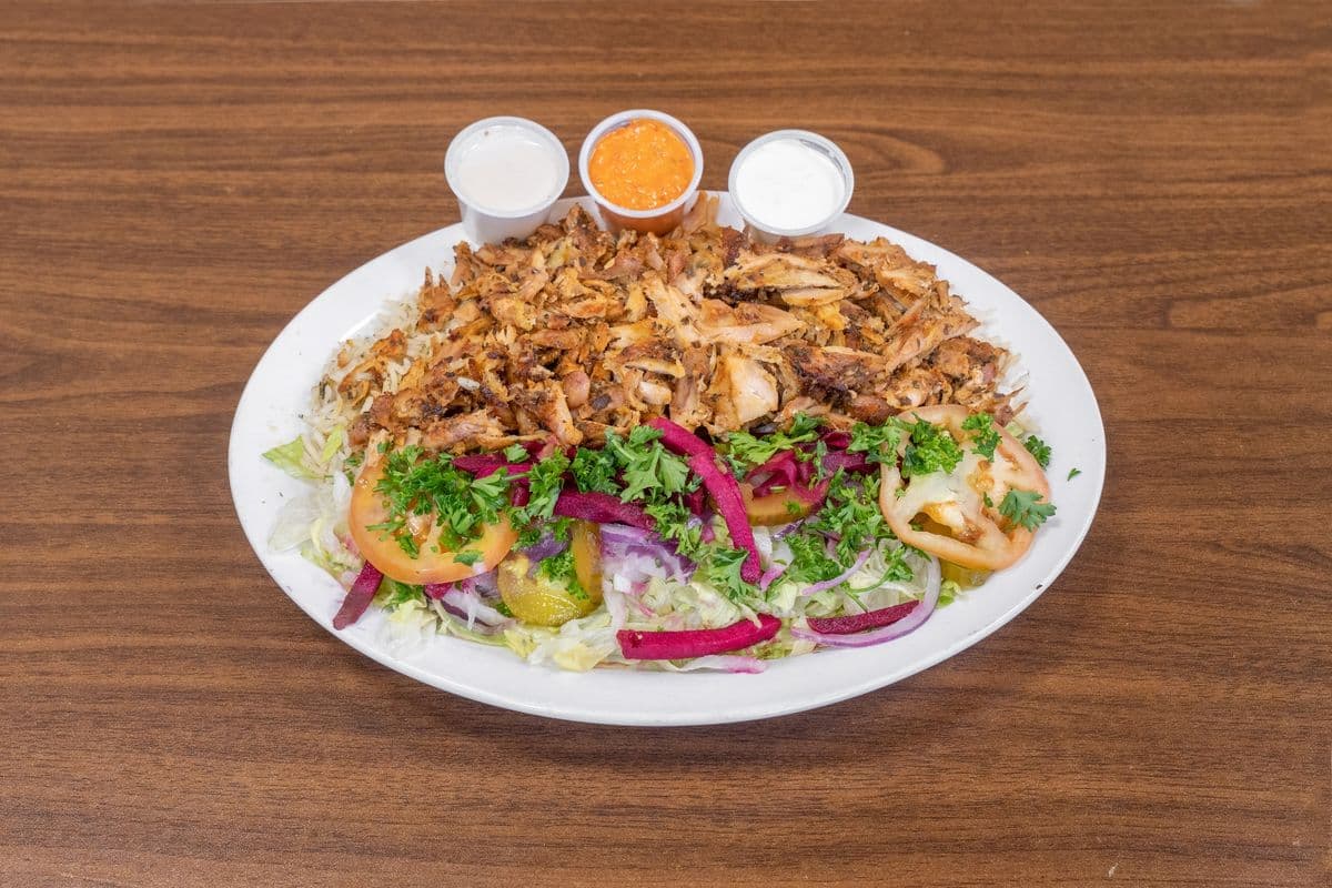 Chicken Shawarma Salad Plate