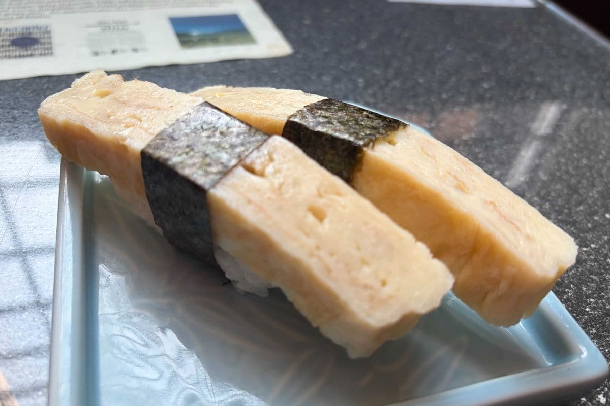 Japanese Egg Omelette (Tamago) Nigiri