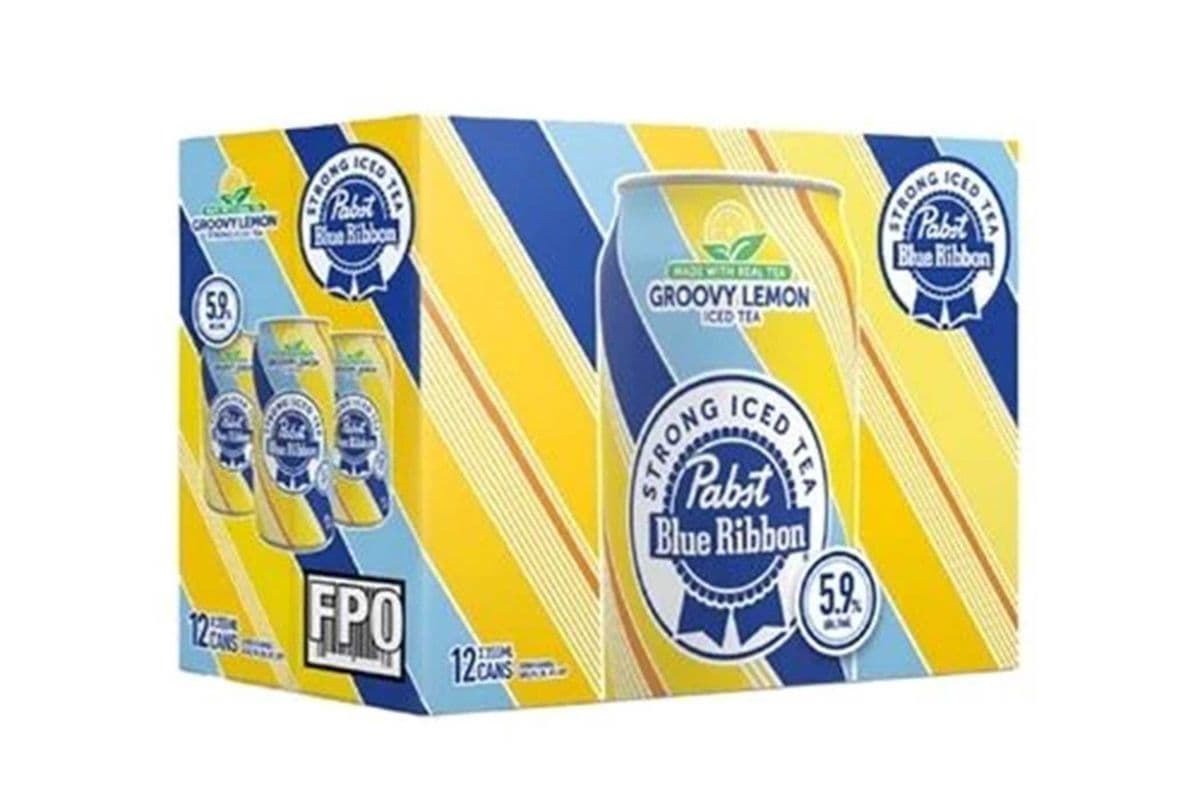 PABST BLUE RIBBION STRONG HARD ICE TEA 12 CANS (12 x 355 ML)