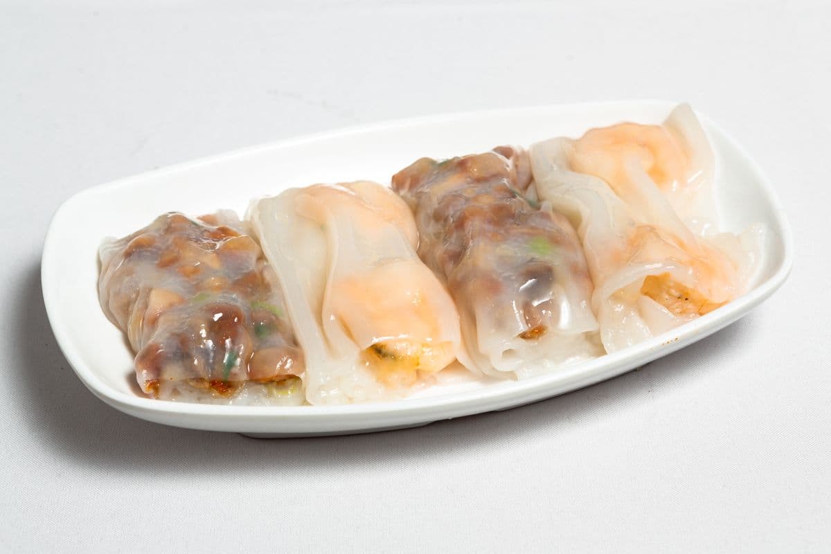 20. Shrimp and BBQ Pork in Rice Roll