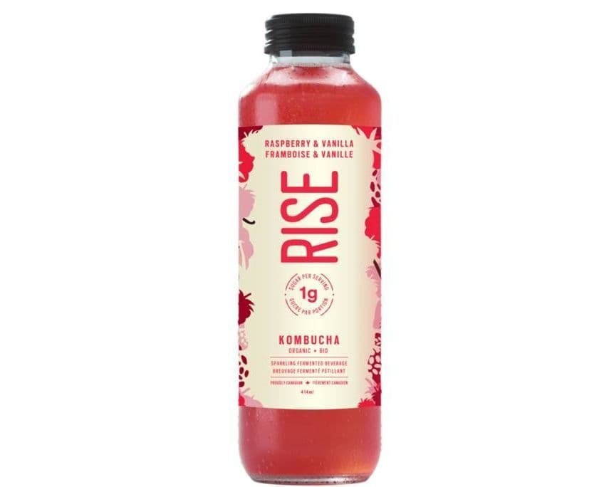 RISE KOMBUCHA RASPBERRY & VANILLA 414ML