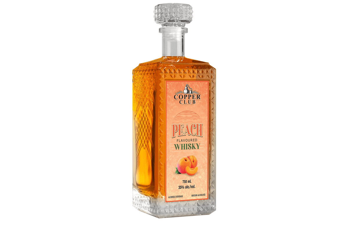 Copper Club Peach Flavoured Whisky 750ml