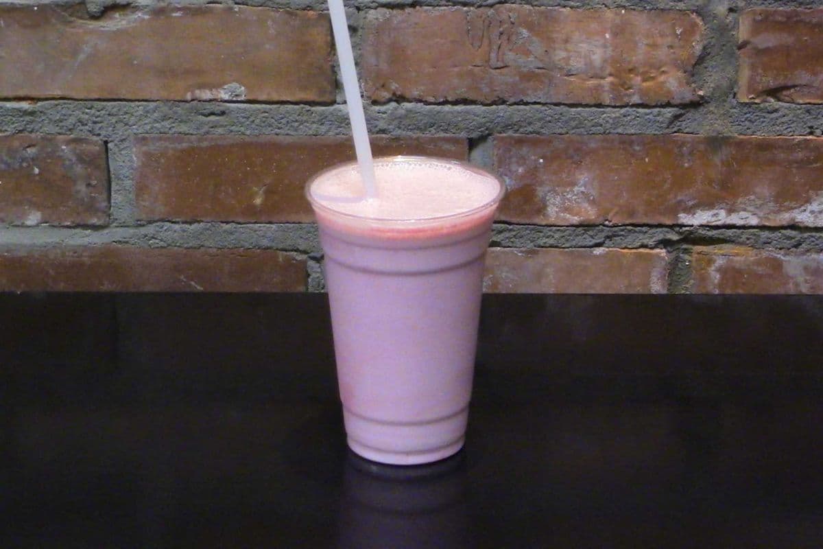 Lait Frappé framboise / raspberry milkshake