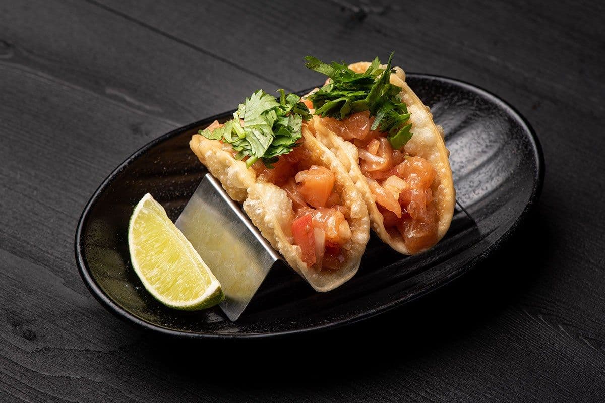 Salmon Poke Tacos* (2 pcs)