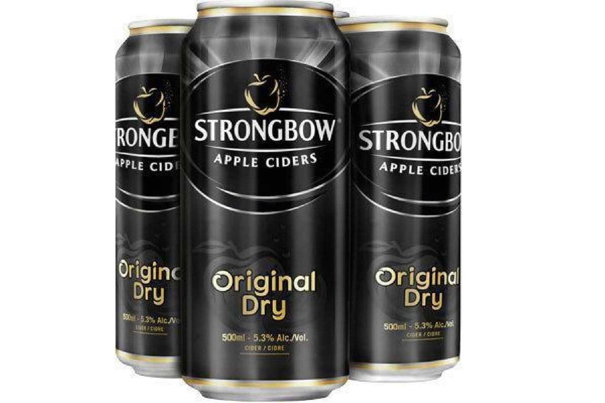 Strongbow Cider (4 Pack Cans) (4 x 500 ml Cans)