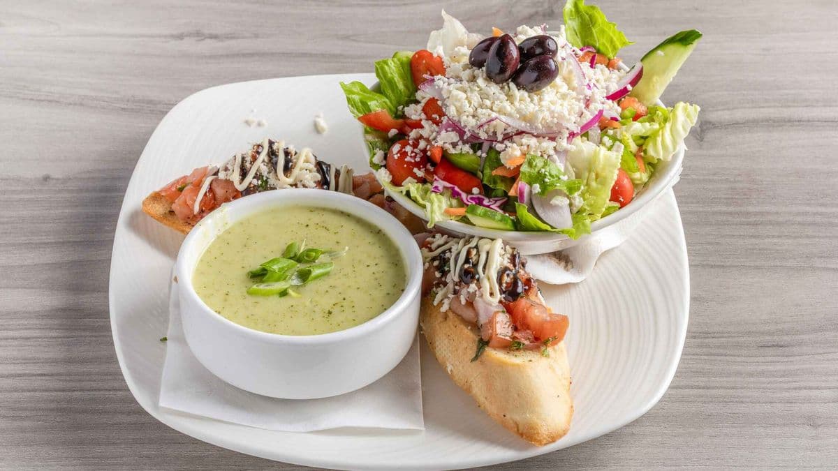Soup Salad Bruschetta