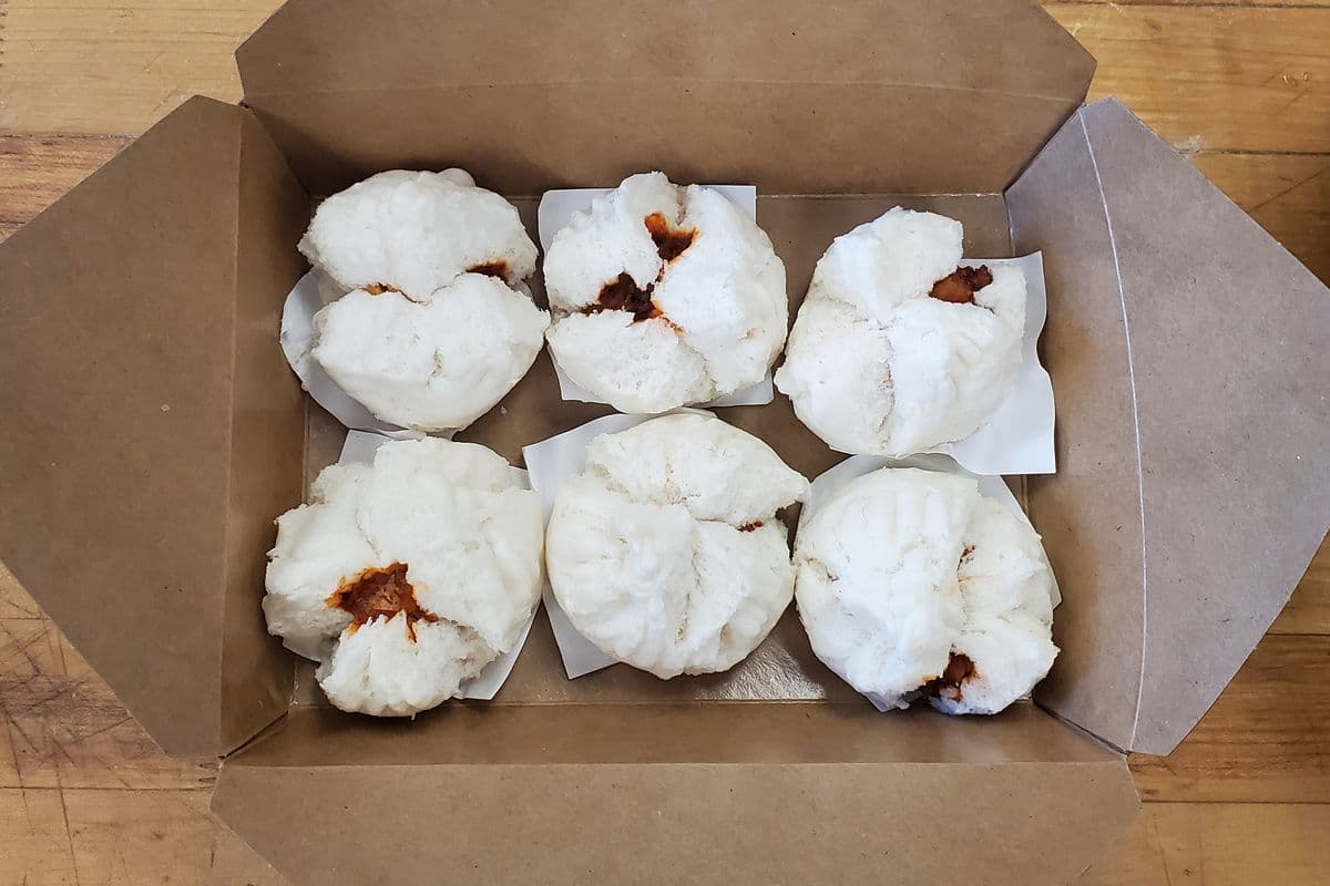 206-Charsiu Bao surgelés - Bao de porc bbq à la vapeur (6mcx) 冰叉烧包