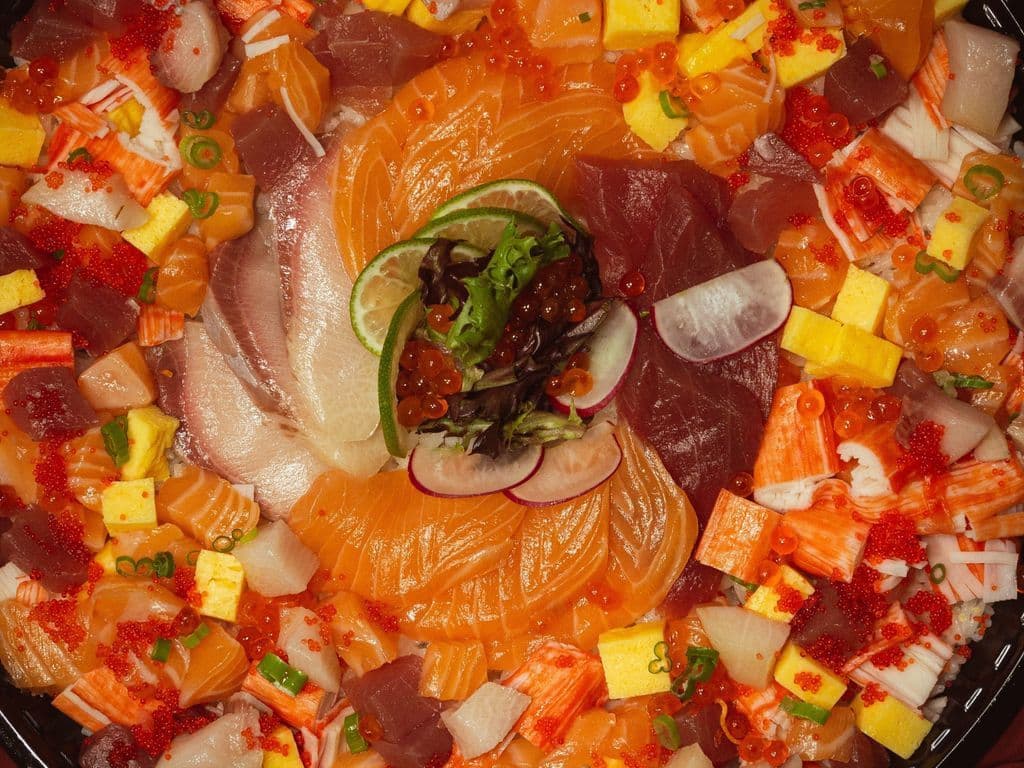 Rainbow Chirashi Platter