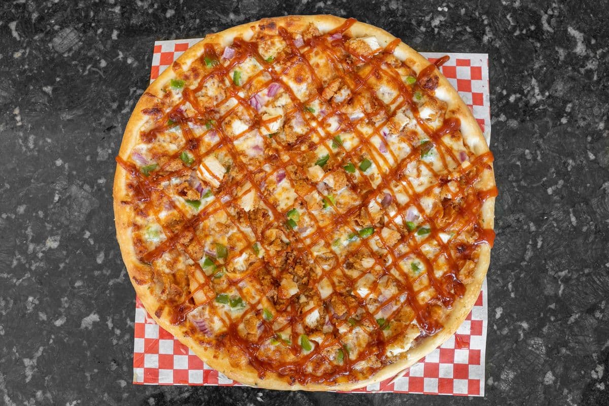 Medium Pub-Style BBQ Chicken Pizza