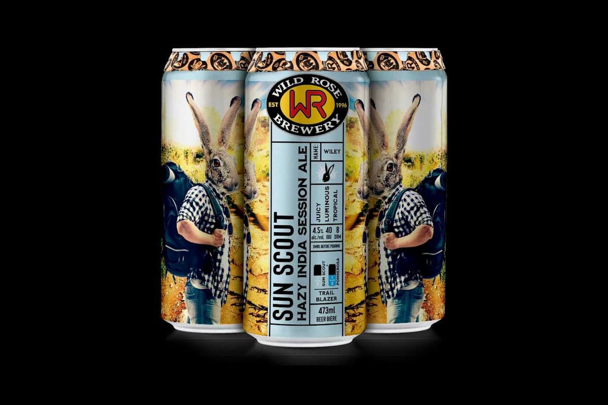 WILD ROSE SUN SCOUT (HAZY INDIA SESSION ALE) (4 x 473ML CANS) (4 x 473ML)