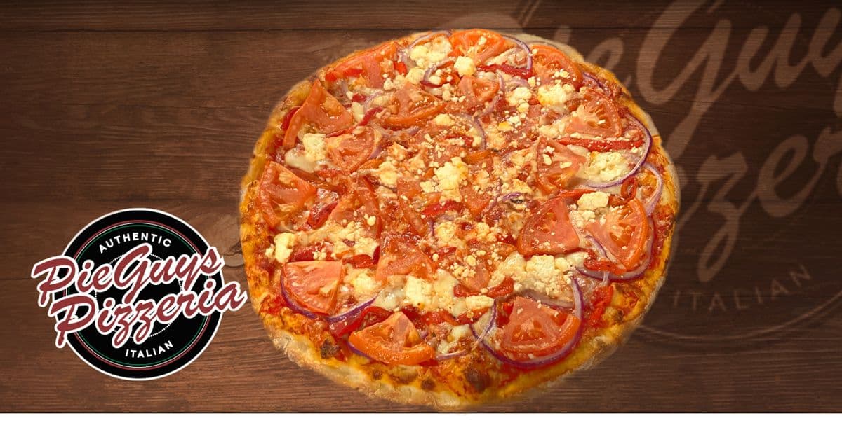 Twelve-Slice Mediterranean Pizza Pie