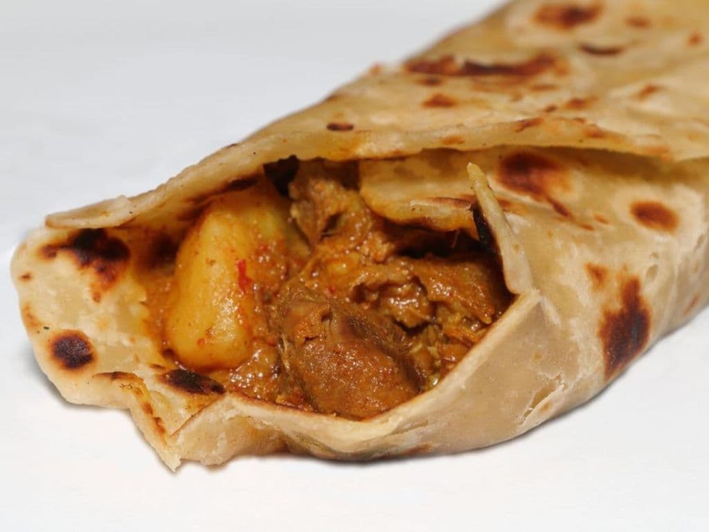 CURRY GOAT ROTI