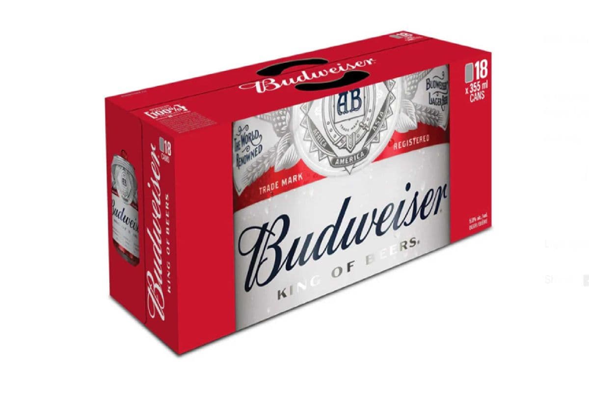 Budweiser (18 x 355ml cans)