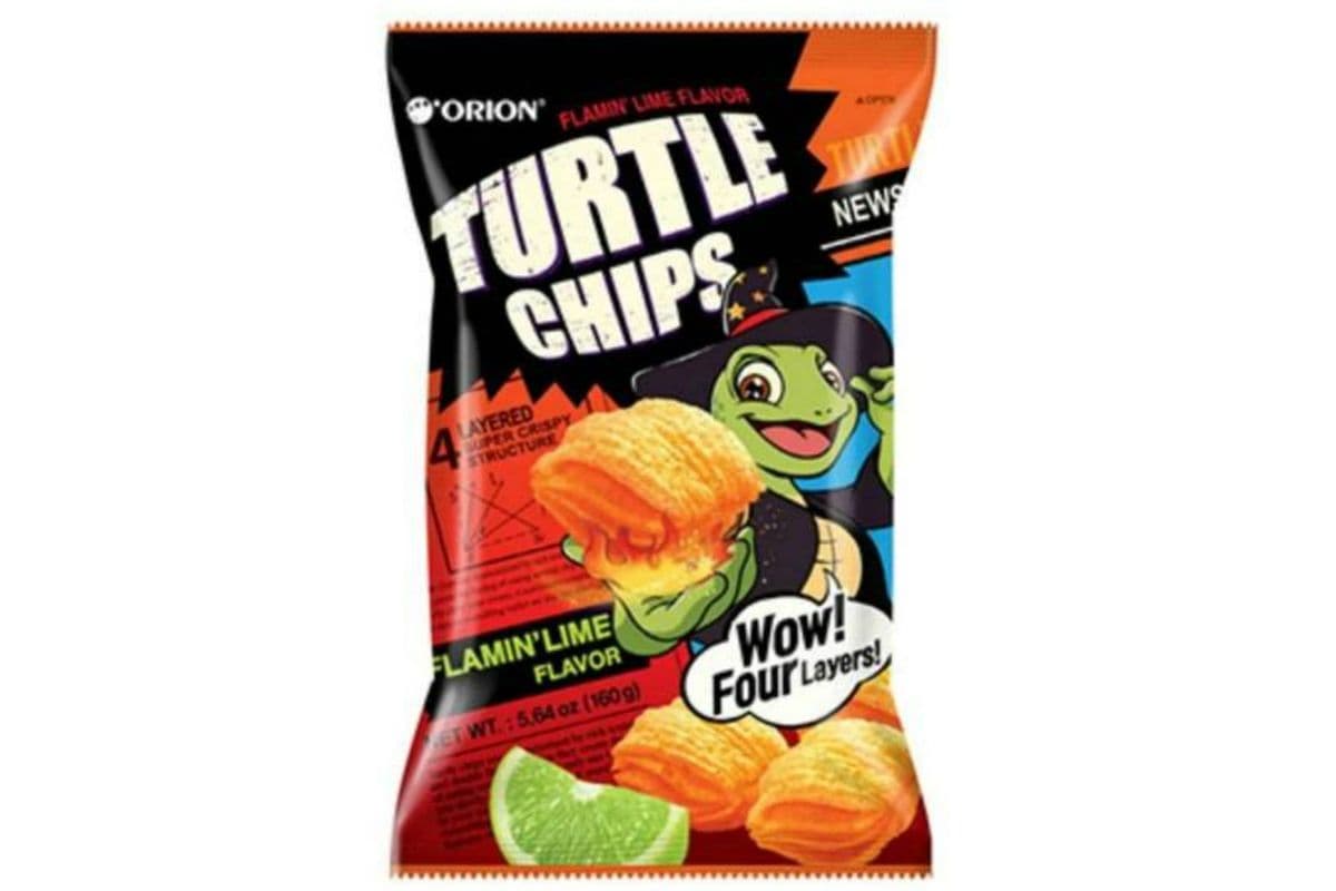 Turtle Chips Flamin' Lime Flavor (160 g)