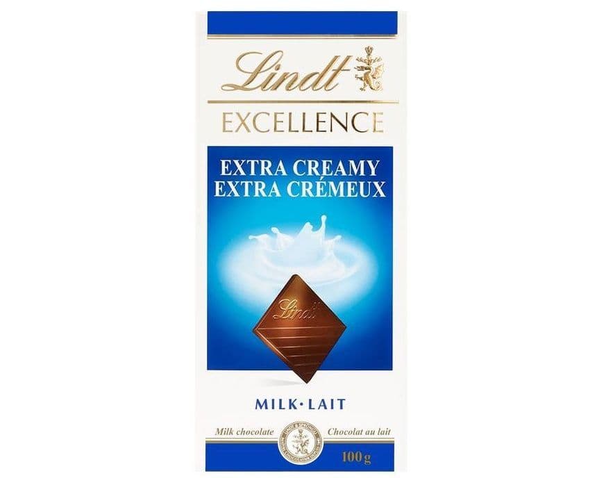 LINDT EXTRA CREAMY MILK CHOCOLATE 100G