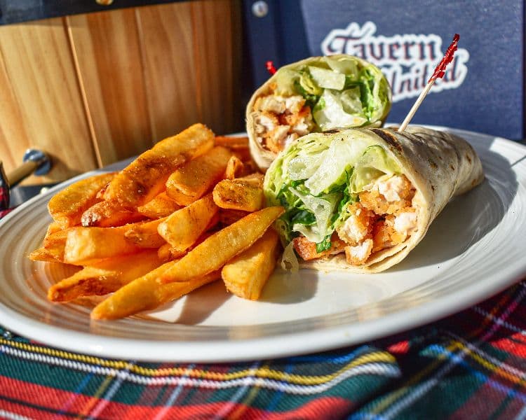Crispy Chicken Caesar Wrap