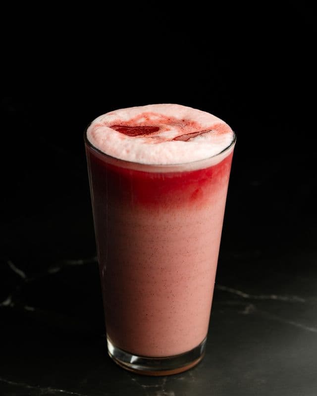 Iced Rose Beetroot Latte