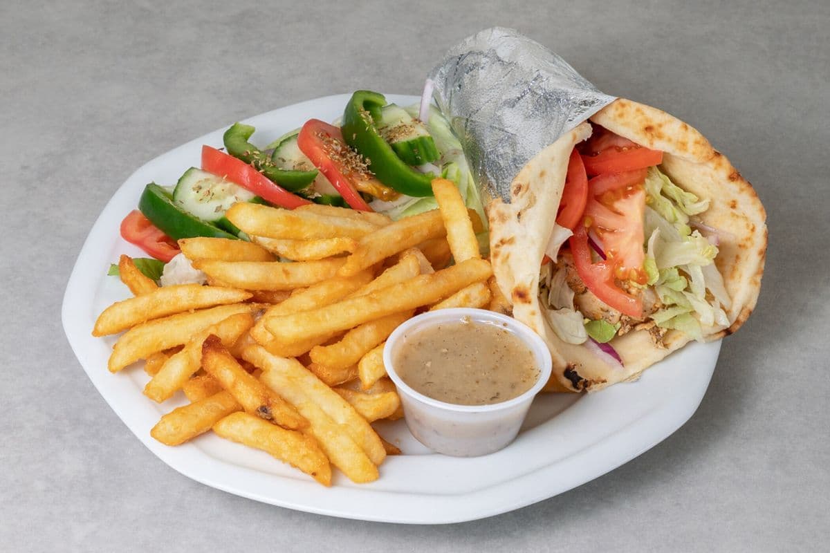 Assiettes pita au poulet / Chicken Pita Plate