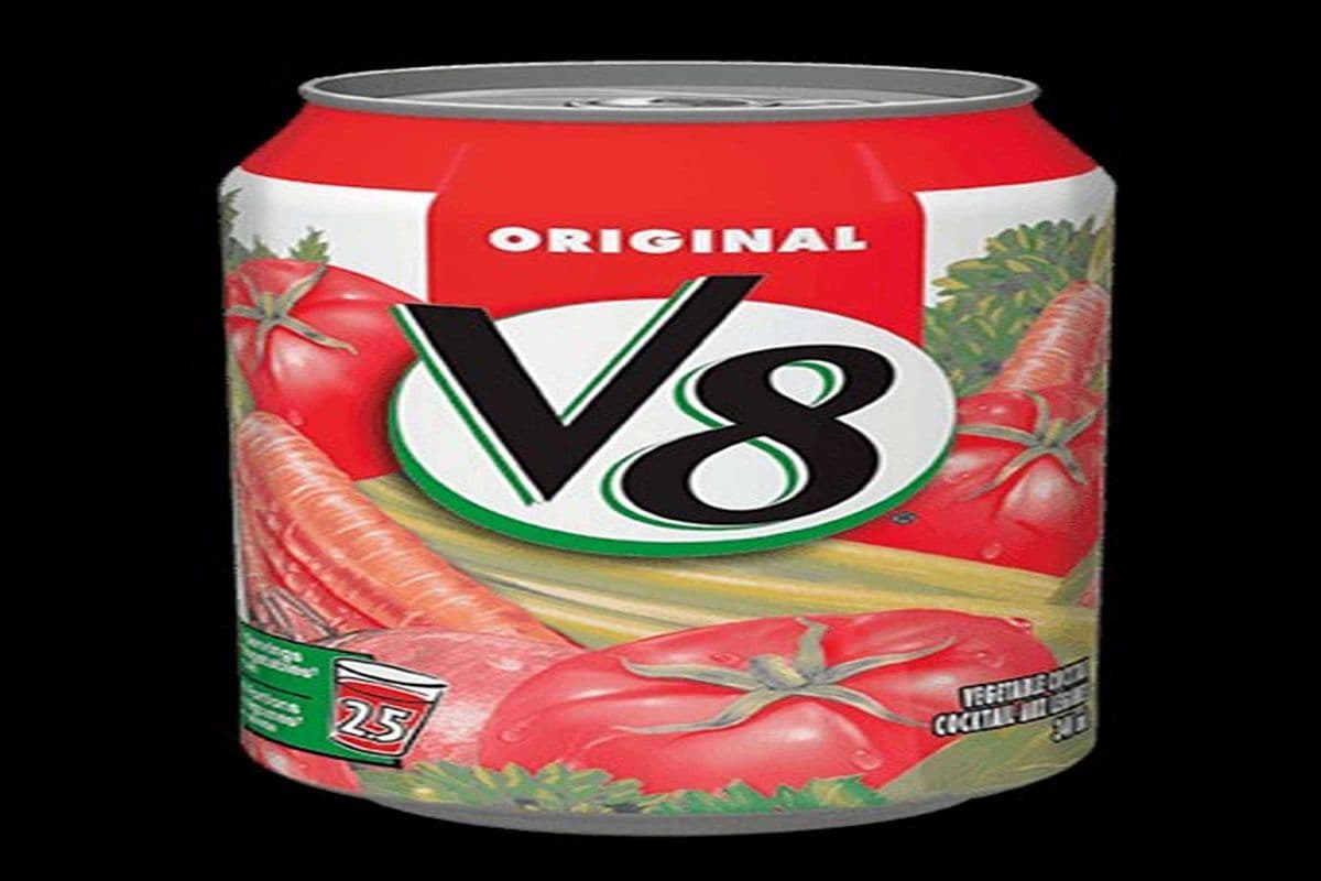 V8 Original Vegetable Cocktail (340ml) Can.