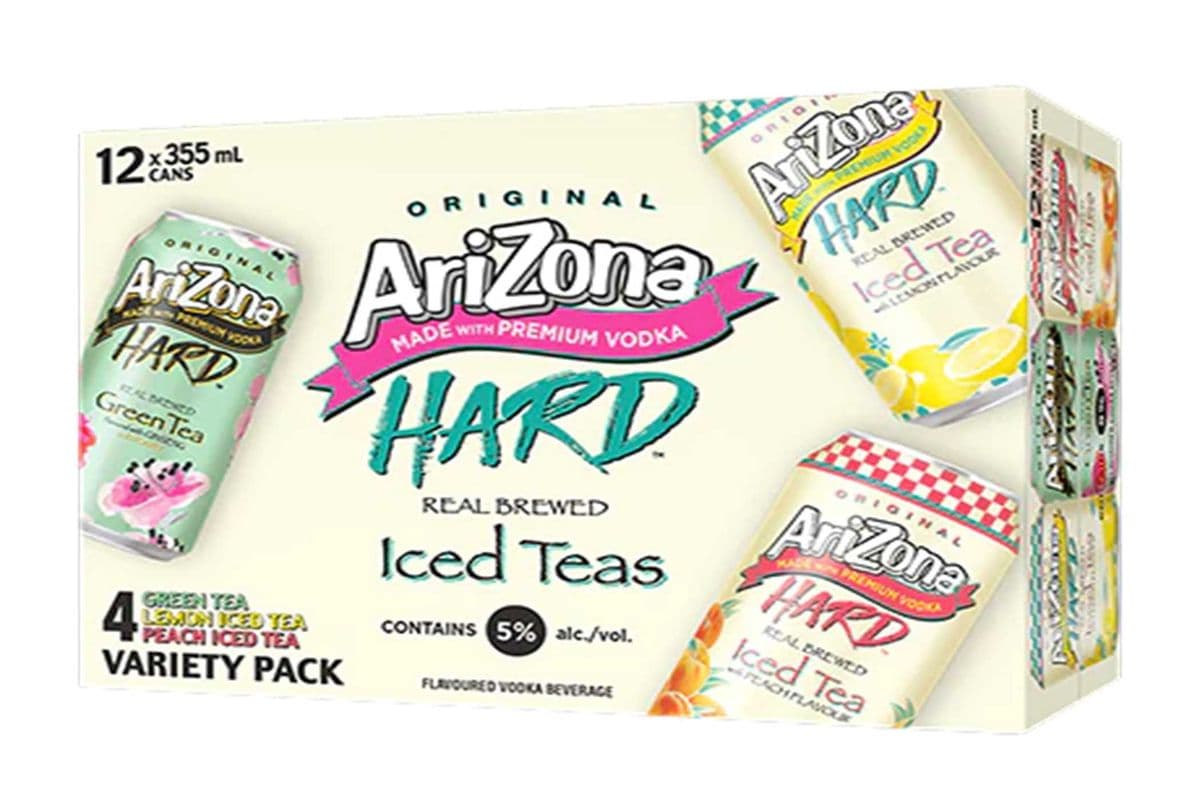 ARIZONA HARD ICED TEA VARIETY PACK 12 CANS (12 x 355 ml)