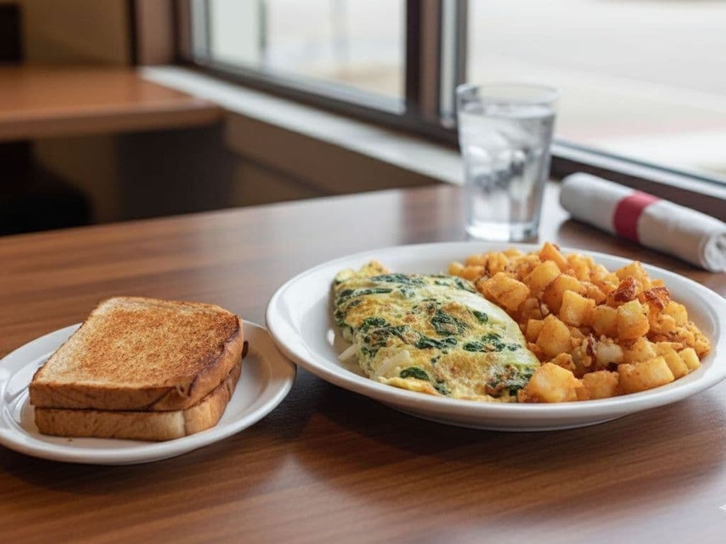 Spinach and Feta Omelette