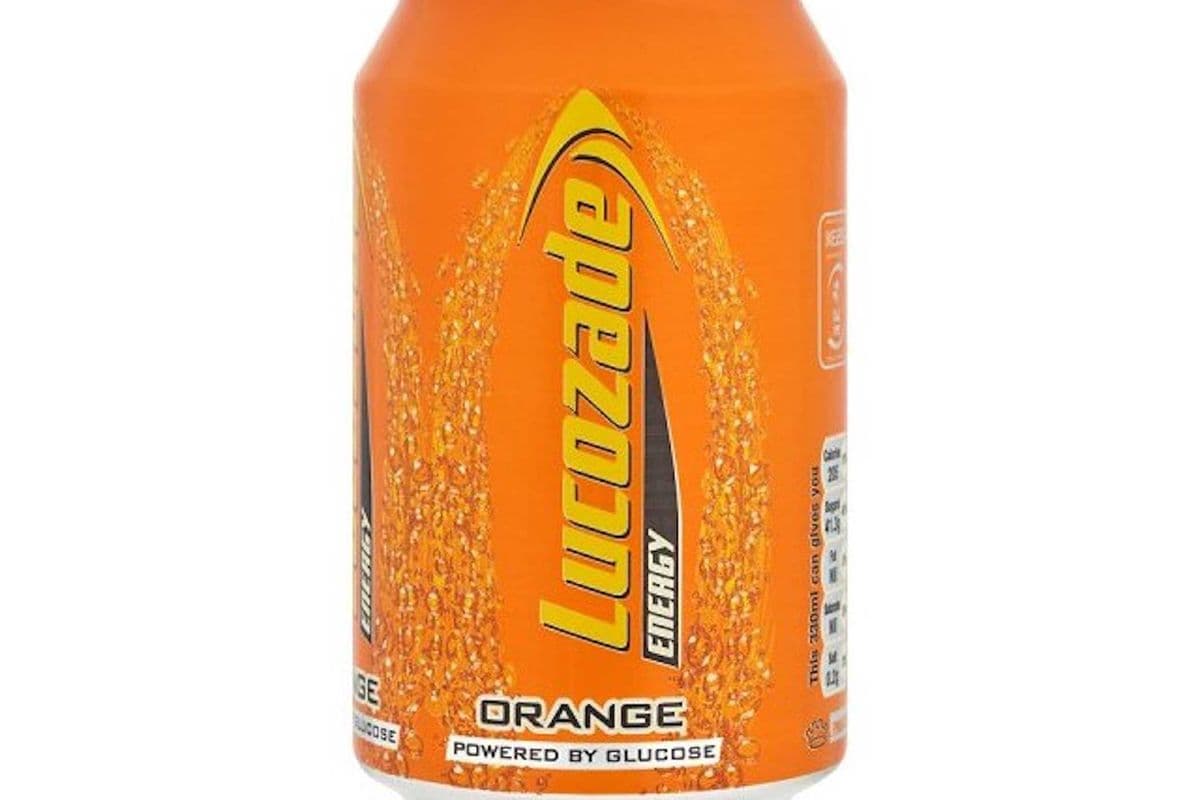 Lucozade Orange Energy can