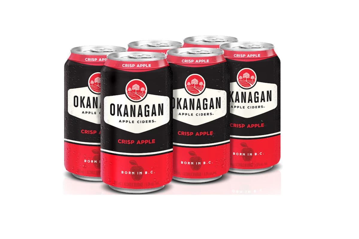 Okanagan Cider Crisp Apple (6 Cans) (1 x 6*355ML)