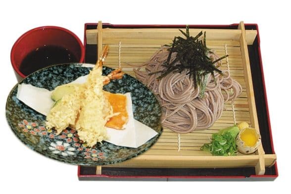 NS-14. Chilled Soba with Tempura