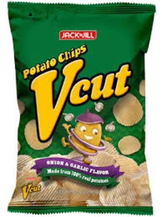 V Cut Potato Chips Onion & Garlic 60g - Jack n Jill