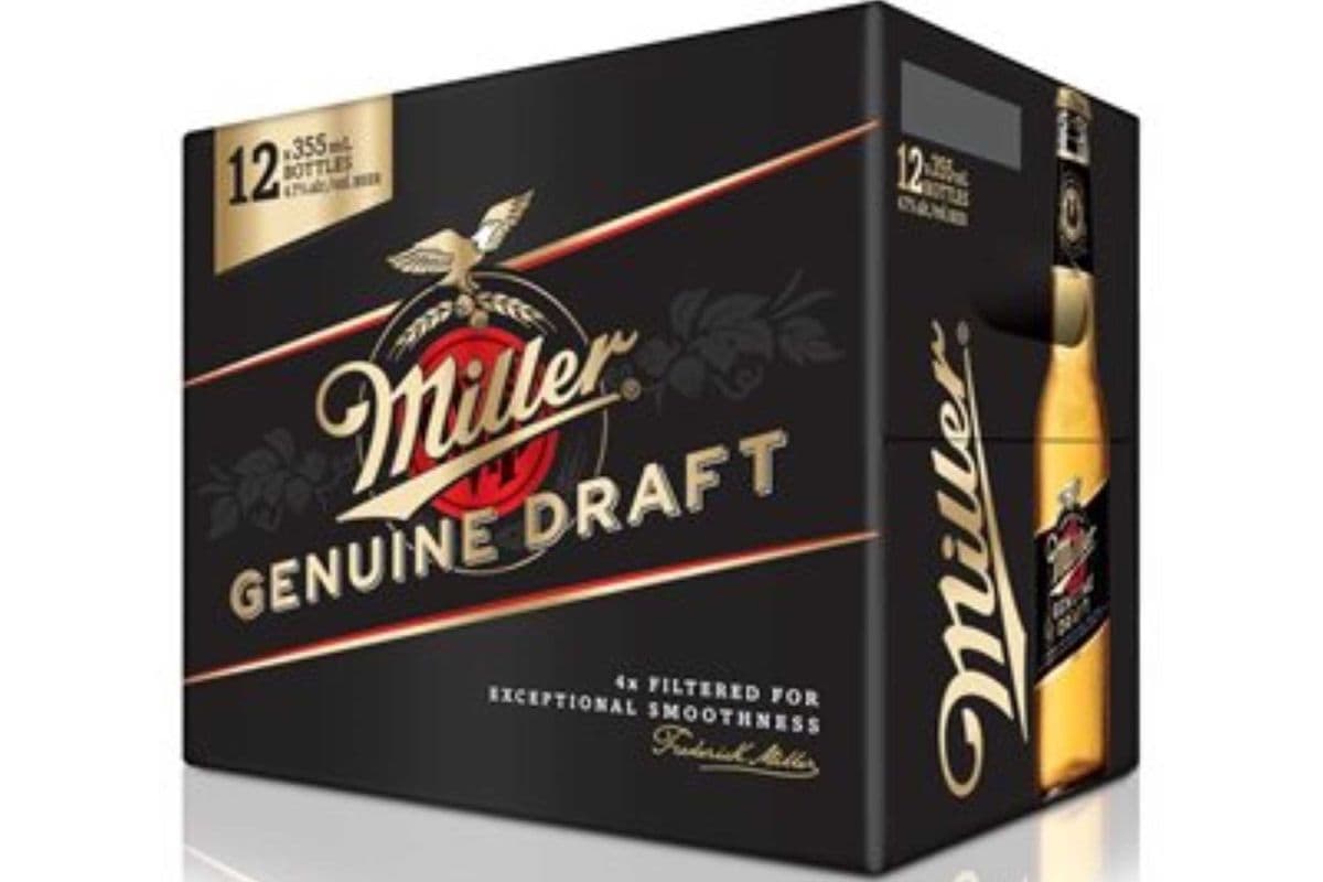 Miller Genuine Draft (12 Bottles) (12 x 341ML GLASS BOTTLES)