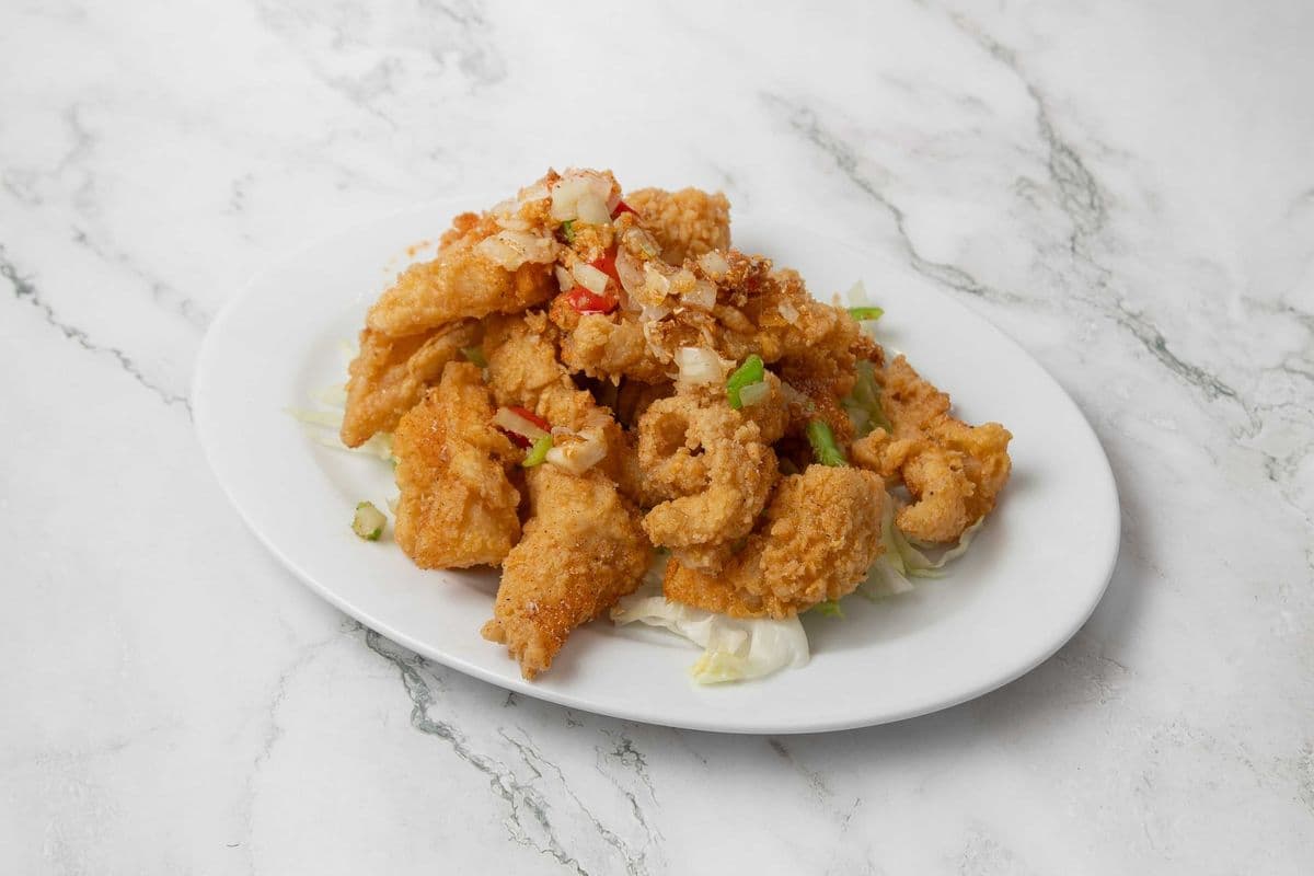 9. Golden Crispy Calamari