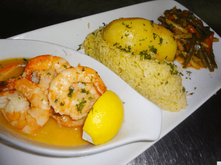 Tiger Garlic Prawns