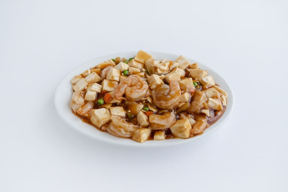 T20. Tiger Prawns Ma Po Tofu