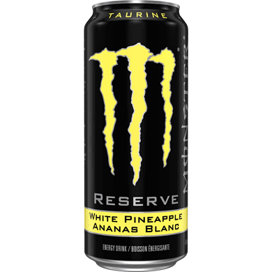 Monster Reserve Boisson Énergisante Ananas Blanc 473mL / Monster Energy Drink Reserve White Pineapple 473ml