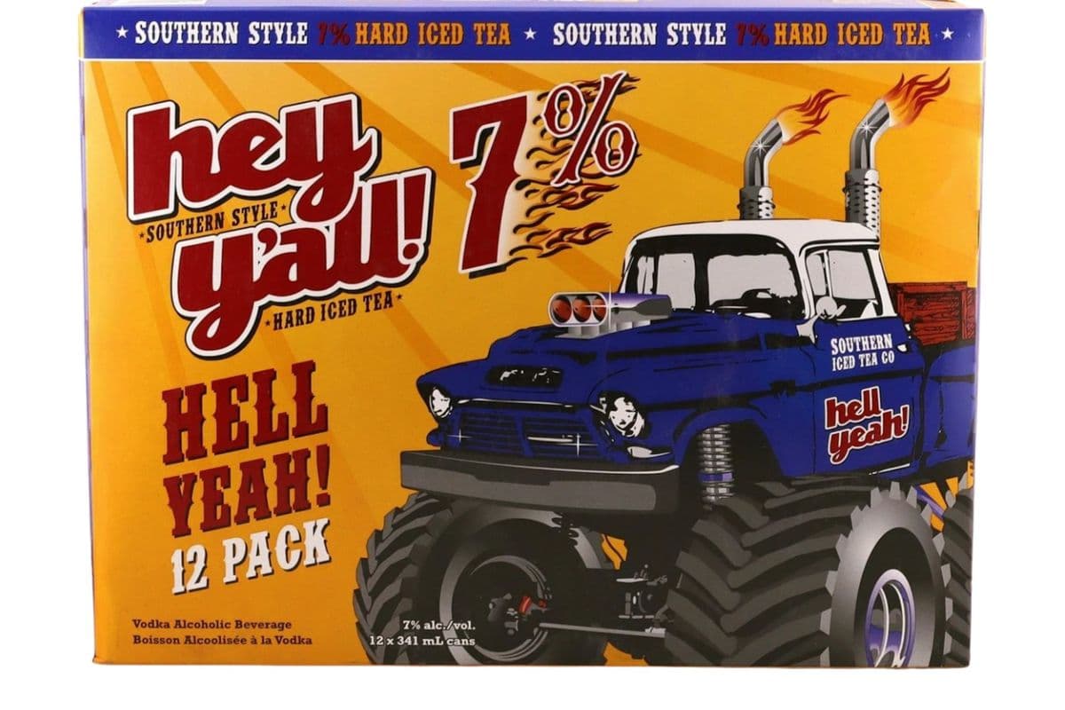HEY Y'ALL HELL YEAH 7% HARD ICED TEA (12 x 355ML)