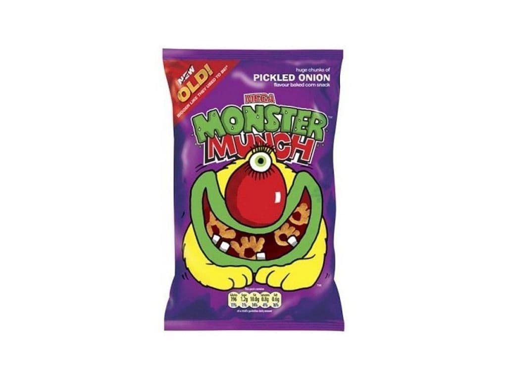Walkers Monster Munch Pickled Onion British Crisps 40g
